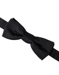 Dolce & Gabbana Dolce & Gabbana Black Silk Adjustable Neck Men Bow Men's Tie