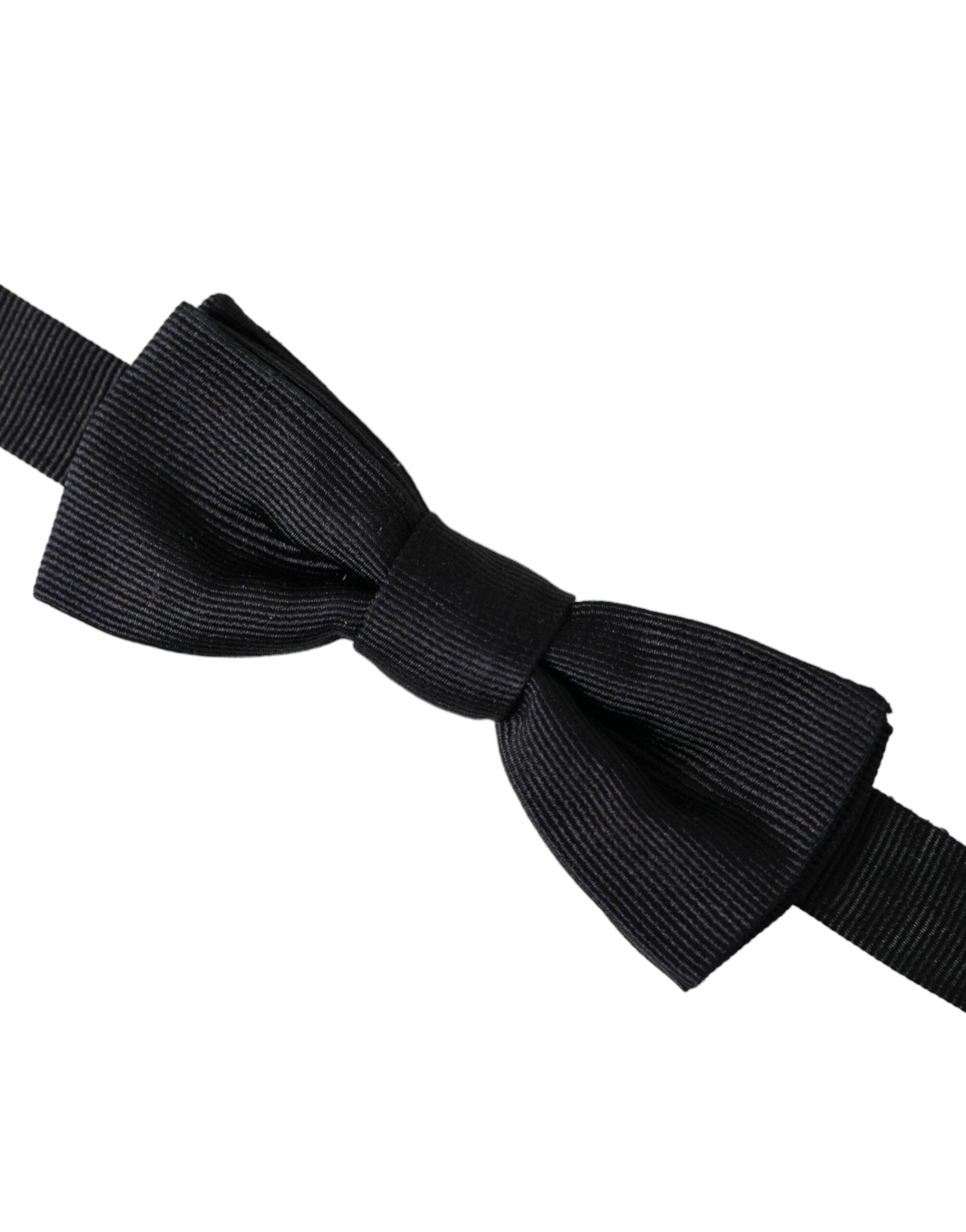 Dolce & Gabbana Dolce & Gabbana Black Silk Adjustable Neck Men Bow Men's Tie
