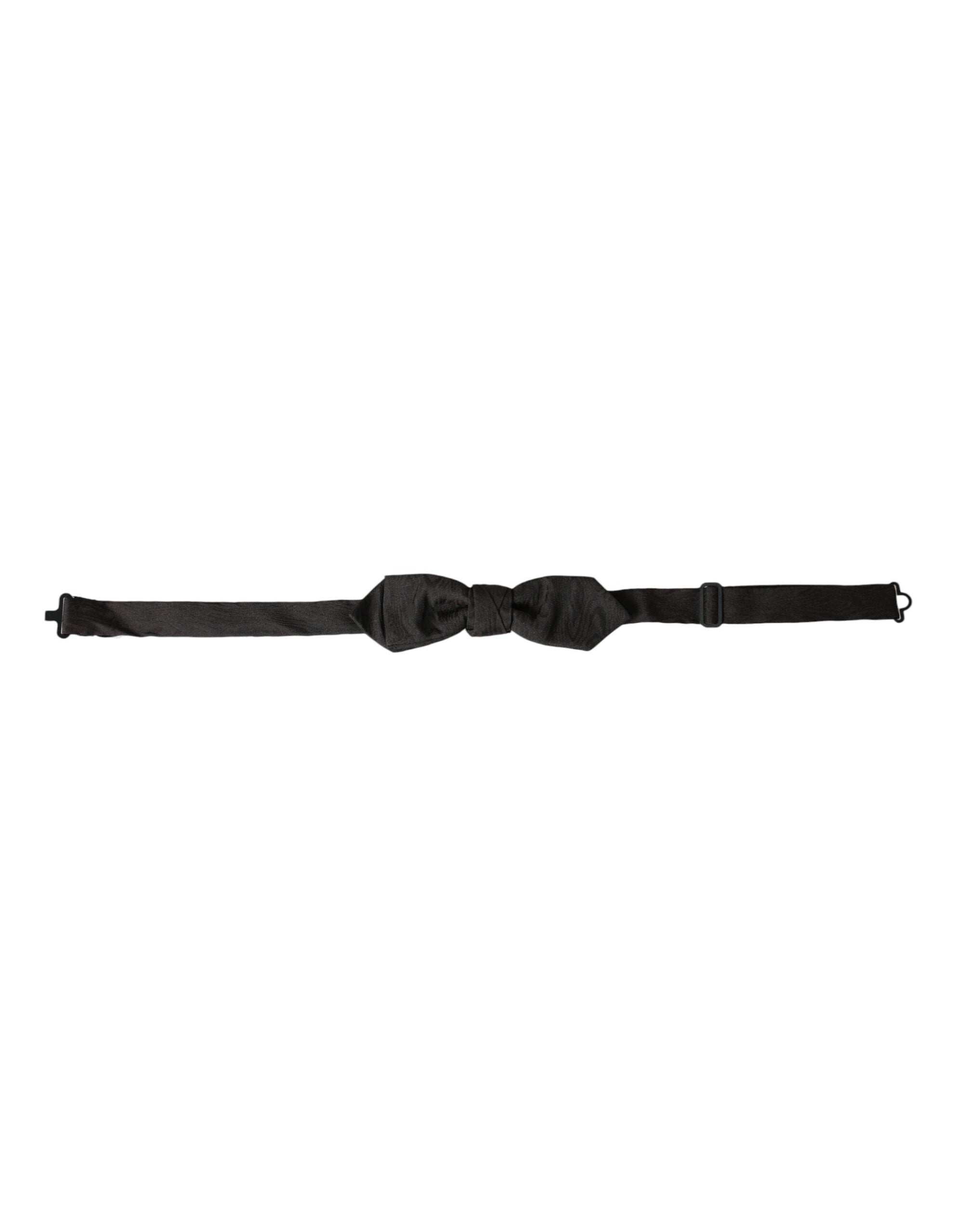 Dolce & Gabbana Dolce & Gabbana Black Silk Adjustable Neck Men Bow Men's Tie