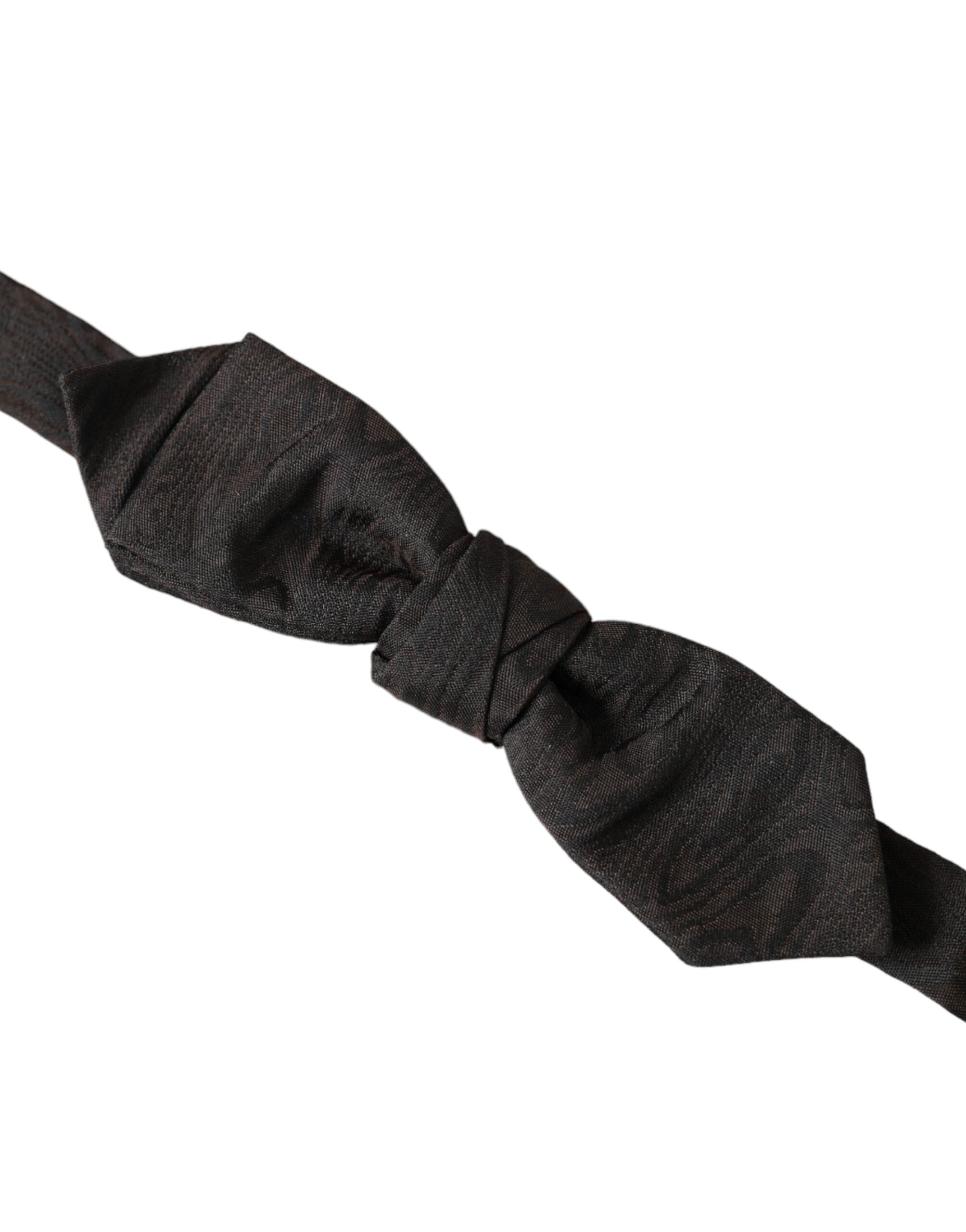 Dolce & Gabbana Dolce & Gabbana Black Silk Adjustable Neck Men Bow Men's Tie