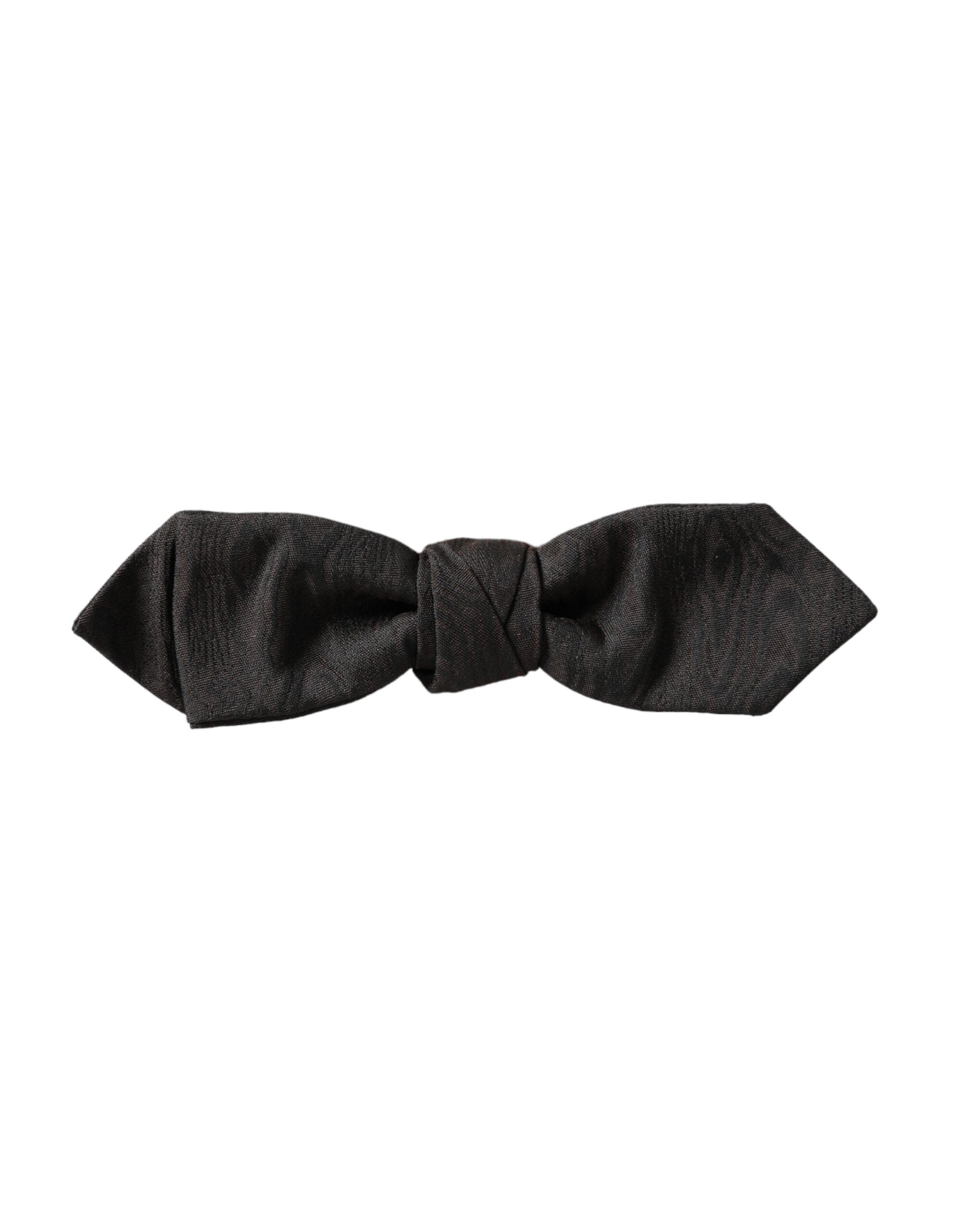 Dolce & Gabbana Dolce & Gabbana Black Silk Adjustable Neck Men Bow Men's Tie