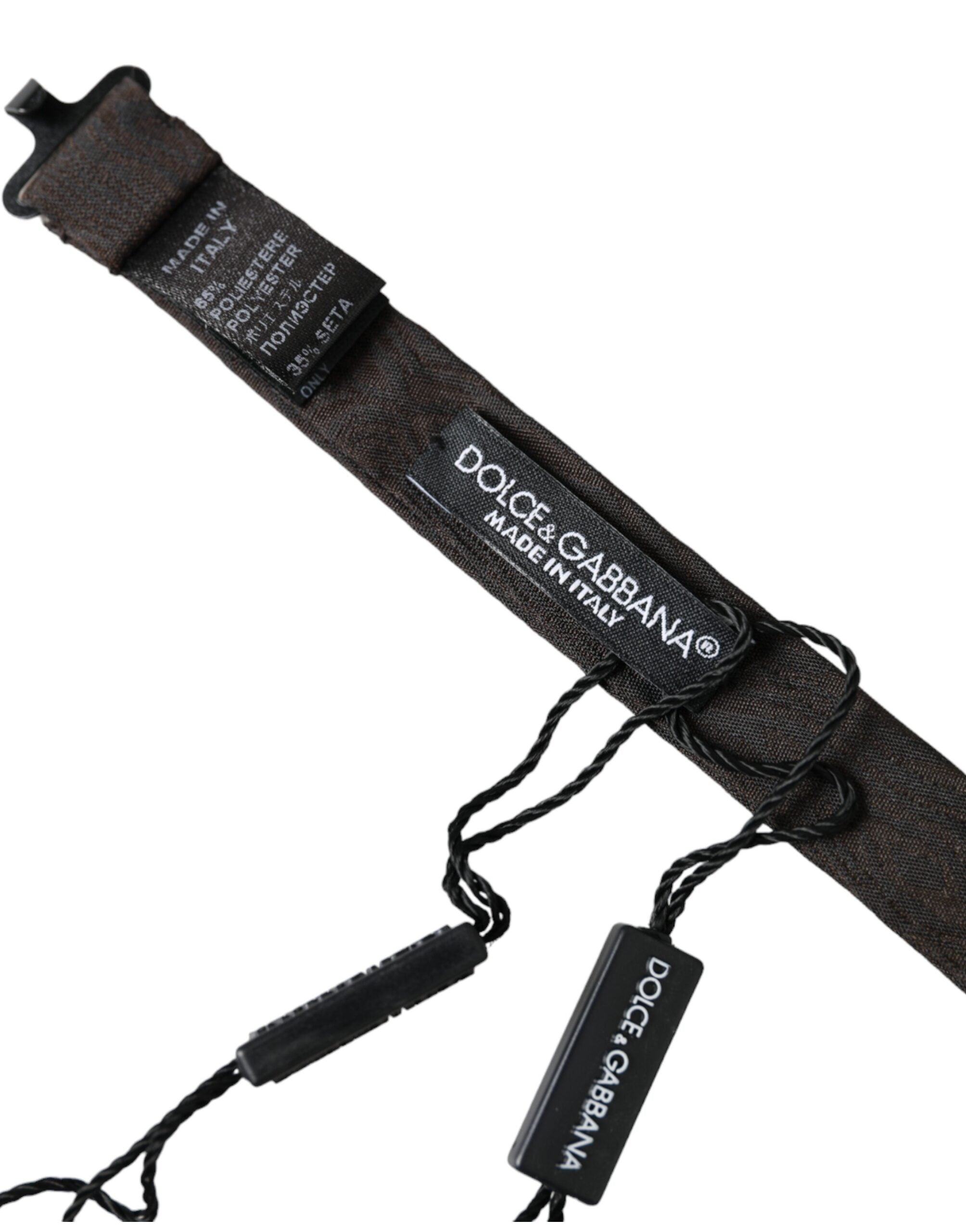 Dolce & Gabbana Dolce & Gabbana Black Silk Adjustable Neck Men Bow Men's Tie