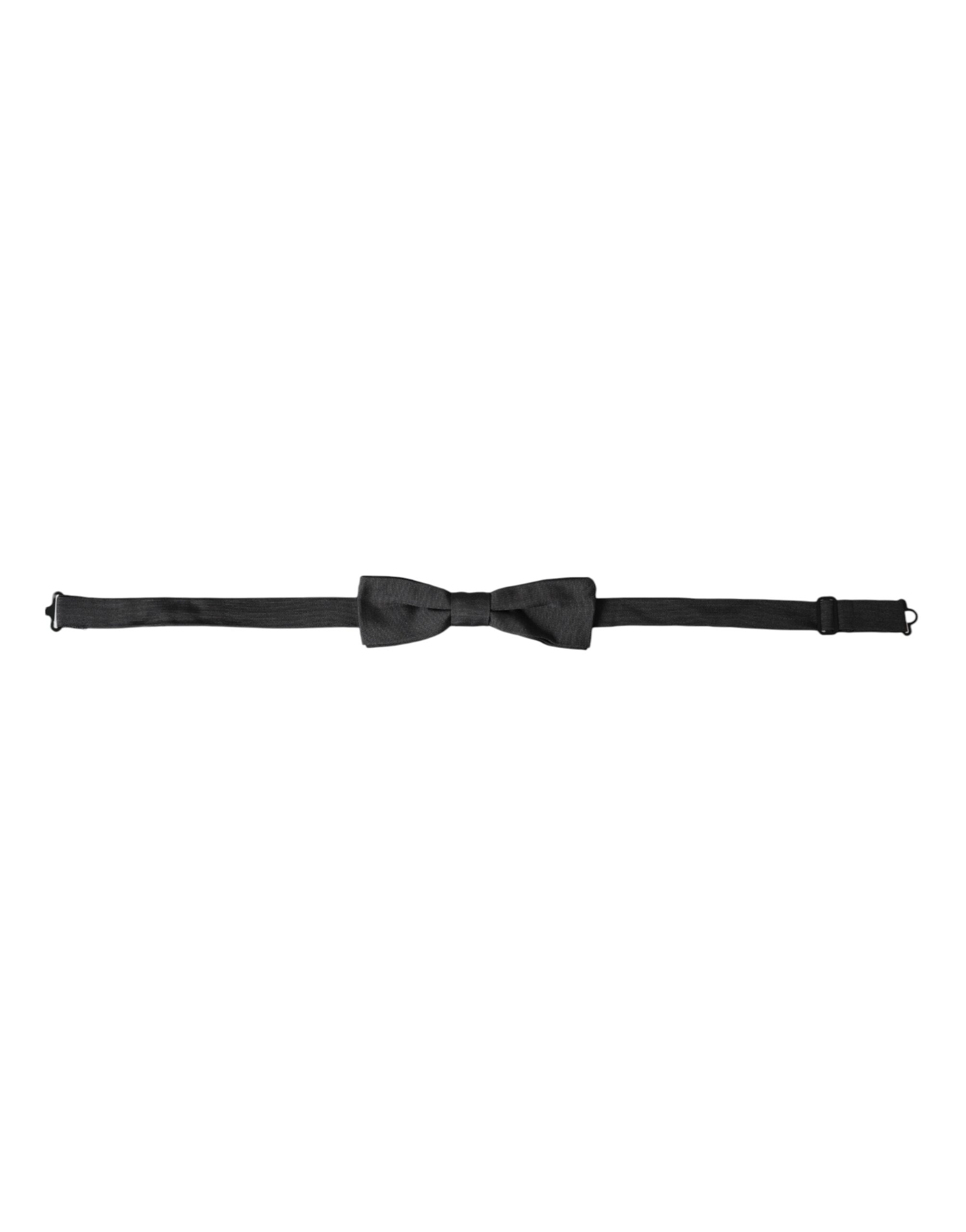 Dolce & Gabbana Dolce & Gabbana Black Silk Adjustable Neck Men Bow Men's Tie