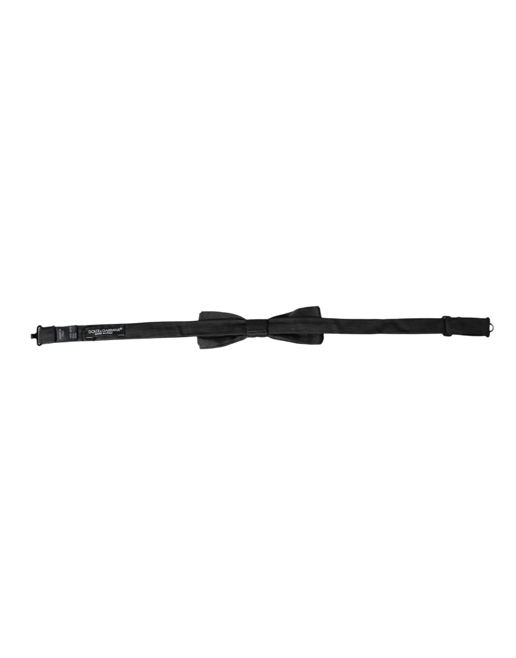 Dolce & Gabbana Dolce & Gabbana Black Silk Adjustable Neck Men Bow Men's Tie