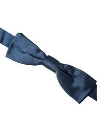 Dolce & Gabbana Dolce & Gabbana Blue Satin Silk Adjustable Neck Men Bow Men's Tie