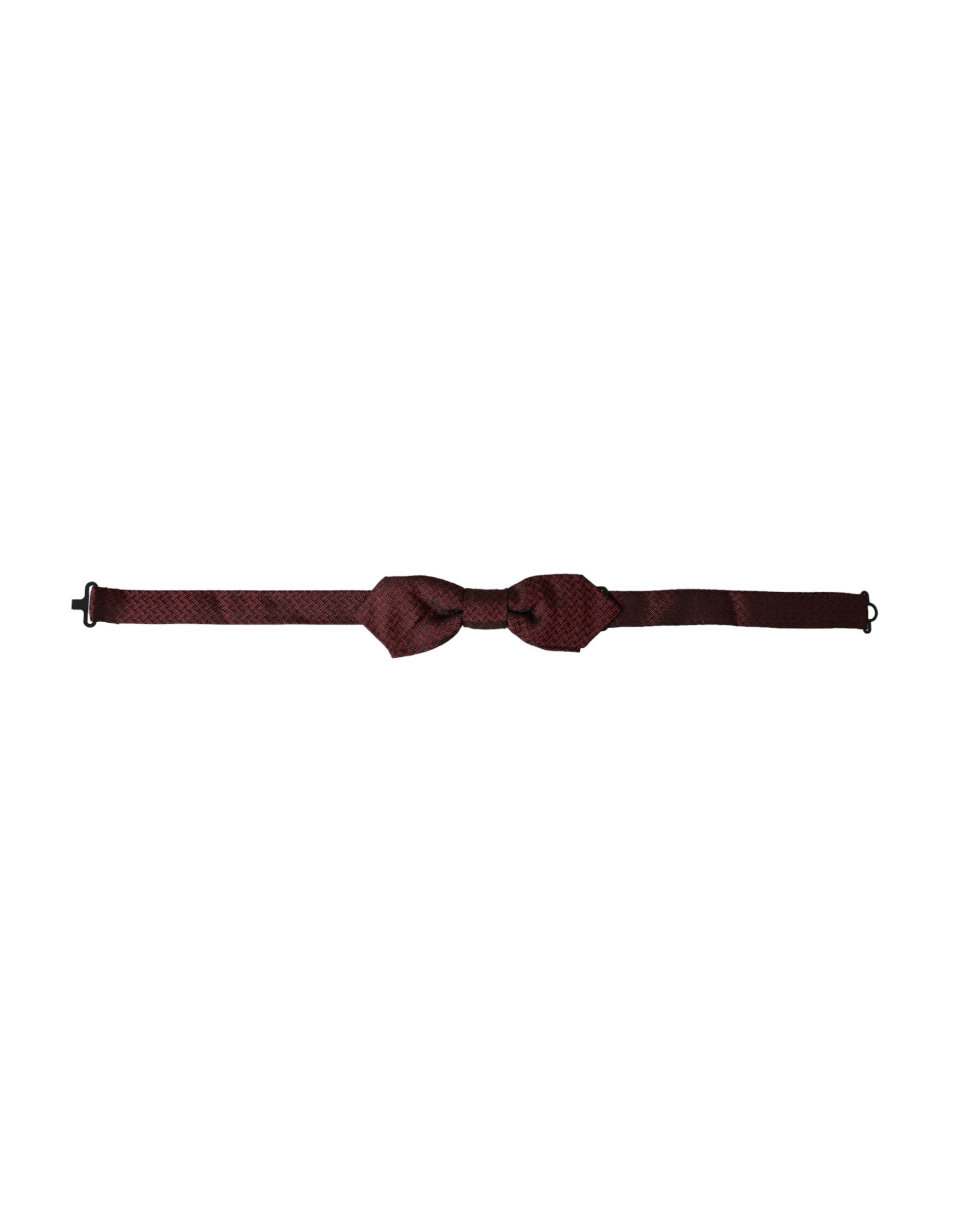 Dolce & Gabbana Dolce & Gabbana Red Silk Fantasy Adjustable Neck Men Bow Men's Tie