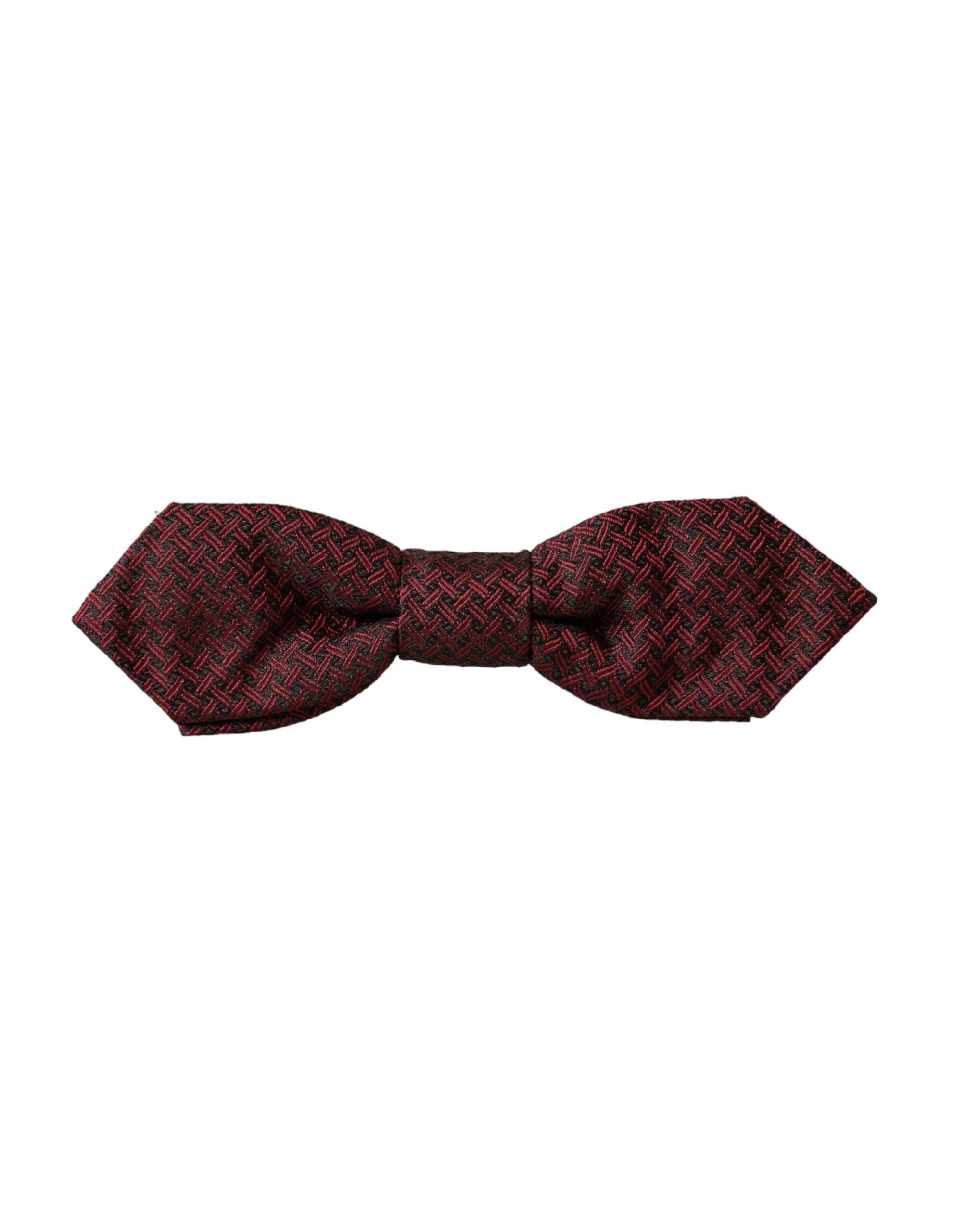 Dolce & Gabbana Dolce & Gabbana Red Silk Fantasy Adjustable Neck Men Bow Men's Tie