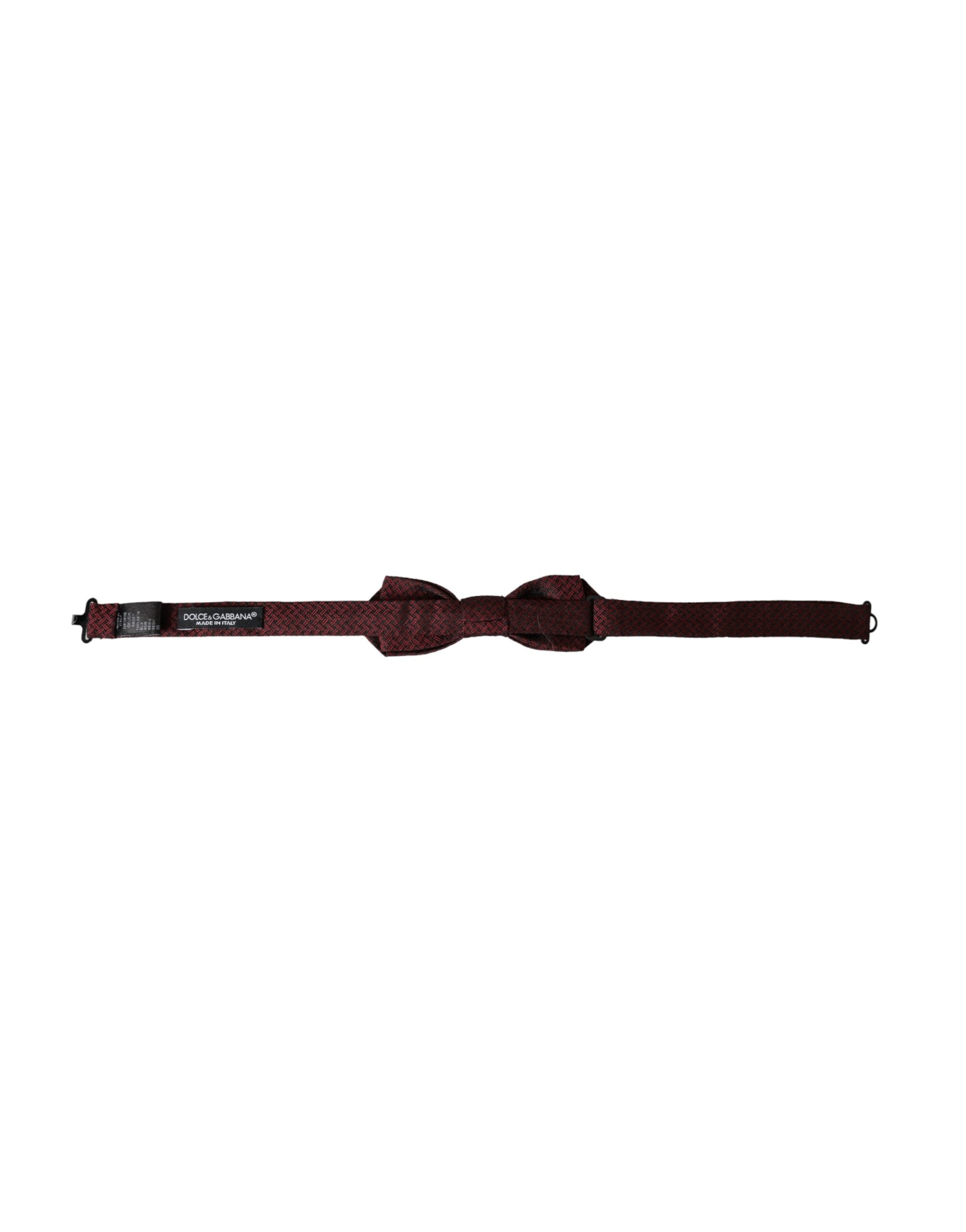 Dolce & Gabbana Dolce & Gabbana Red Silk Fantasy Adjustable Neck Men Bow Men's Tie
