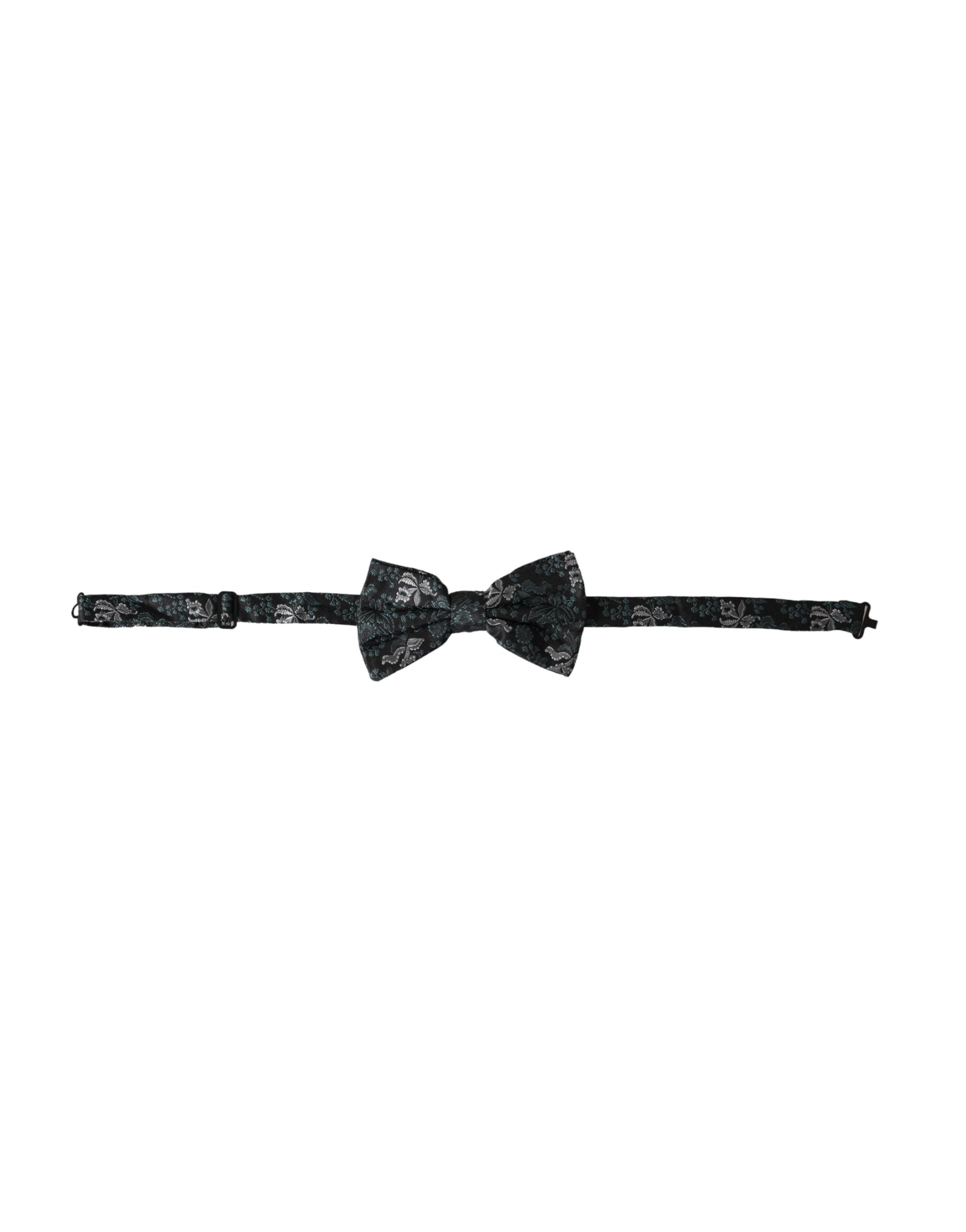 Dolce & Gabbana Dolce & Gabbana Multicolor Fantasy Floral Silk Adjustable Neck Men Bow Men's Tie