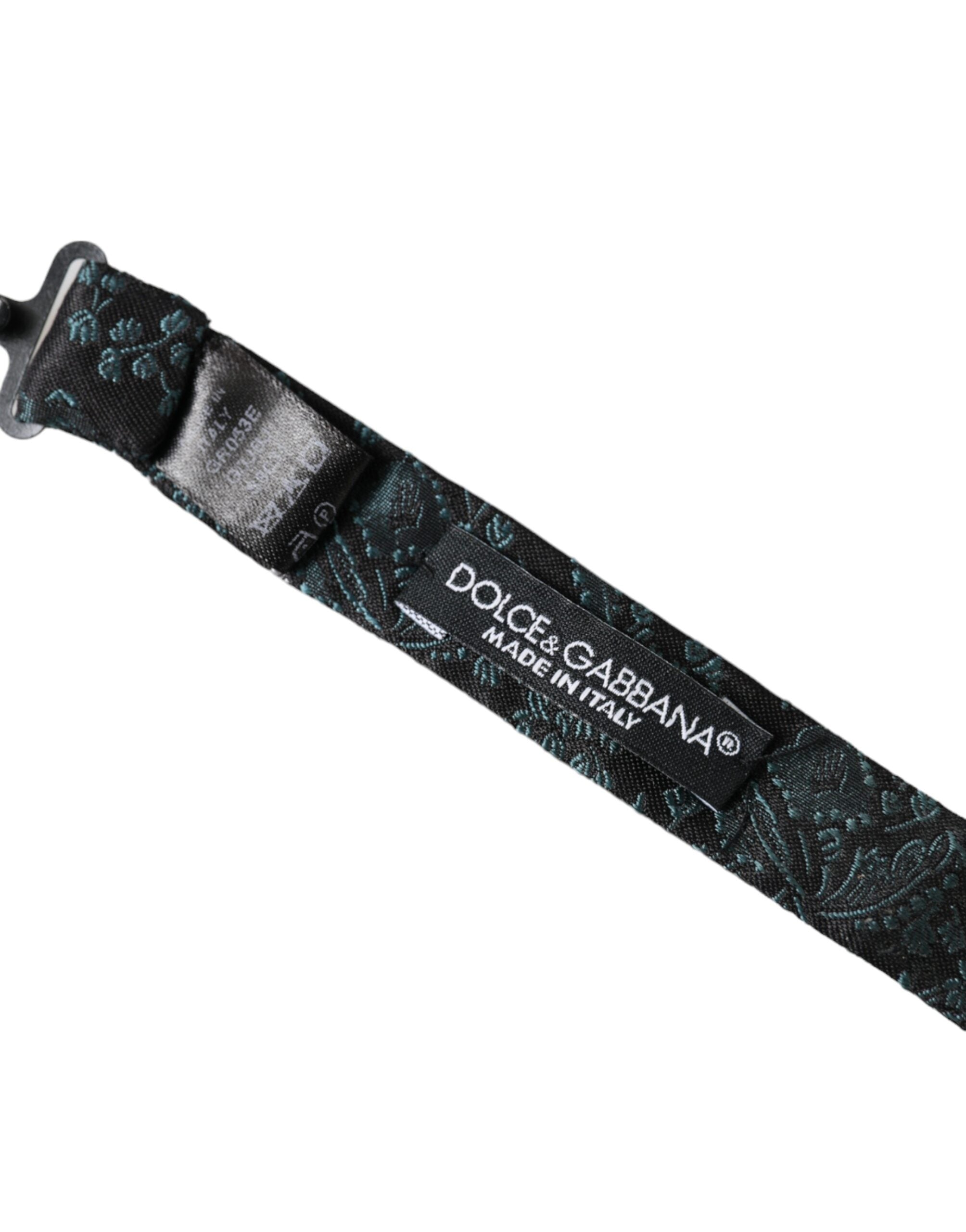 Dolce & Gabbana Dolce & Gabbana Multicolor Fantasy Floral Silk Adjustable Neck Men Bow Men's Tie