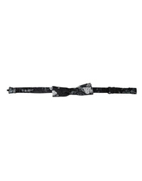 Dolce & Gabbana Dolce & Gabbana Black Floral Silk Adjustable Neck Men Bow Men's Tie