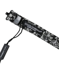 Dolce & Gabbana Dolce & Gabbana Black Floral Silk Adjustable Neck Men Bow Men's Tie