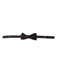Dolce & Gabbana Dolce & Gabbana Red Black Floral Adjustable Neck Men Bow Men's Tie