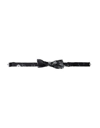Dolce & Gabbana Dolce & Gabbana Black Floral Fantasy Adjustable Neck Men Bow Men's Tie