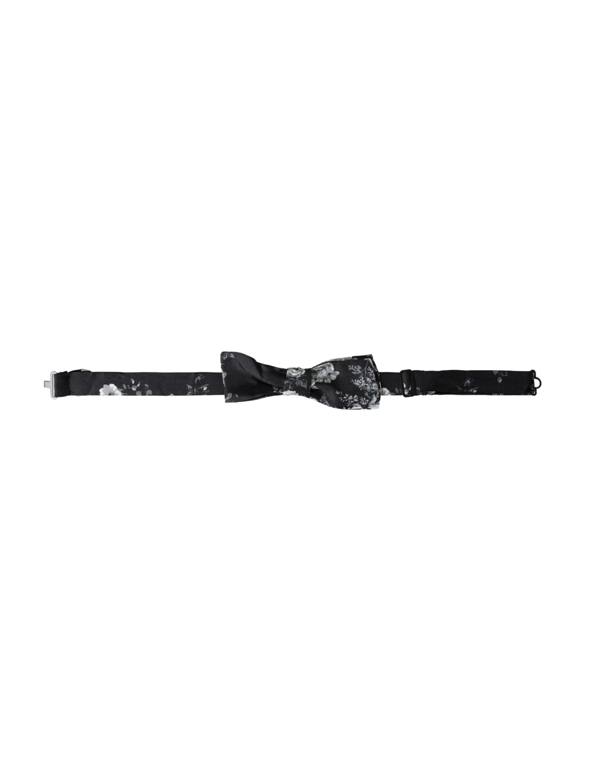 Dolce & Gabbana Dolce & Gabbana Black Floral Fantasy Adjustable Neck Men Bow Men's Tie