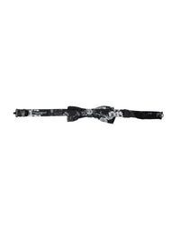 Dolce & Gabbana Dolce & Gabbana Black Floral Fantasy Adjustable Neck Men Bow Men's Tie