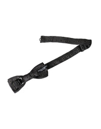 Dolce & Gabbana Dolce & Gabbana Black Silk Patterned Adjustable Neck Men Bow Men's Tie