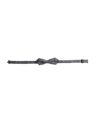 Dolce & Gabbana Dolce & Gabbana Gray Silk Patterned Adjustable Neck Men Bow Men's Tie