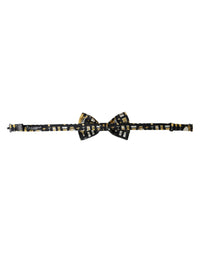 Dolce & Gabbana Dolce & Gabbana Black Silk Cocktail Adjustable Neck Men Bow Men's Tie