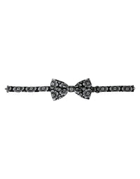 Dolce & Gabbana Dolce & Gabbana Black White Printed Adjustable Neck Men Bow Men's Tie