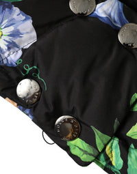 Dolce & Gabbana Black Floral Print Whole Head Wrap Women's Hat