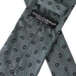 Dolce & Gabbana Dolce & Gabbana Green 100% Silk Patterned Adjustable Men Men's Tie
