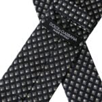 Dolce & Gabbana Dolce & Gabbana Black 100% Silk Patterned Adjustable Men Men's Tie