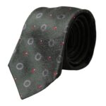 Dolce & Gabbana Dolce & Gabbana Dark Gray 100% Silk Fantasy Adjustable Men Men's Tie