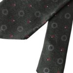 Dolce & Gabbana Dolce & Gabbana Dark Gray 100% Silk Fantasy Adjustable Men Men's Tie