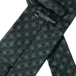 Dolce & Gabbana Dolce & Gabbana Green Silk Branded Logo Adjustable Men Men's Tie