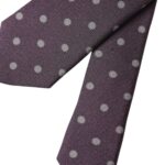 Dolce & Gabbana Dolce & Gabbana Purple 100% Silk Polka Dot Adjustable Men Men's Tie