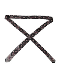 Dolce & Gabbana Dolce & Gabbana Black Printed 100% Silk Adjustable Men Men's Tie