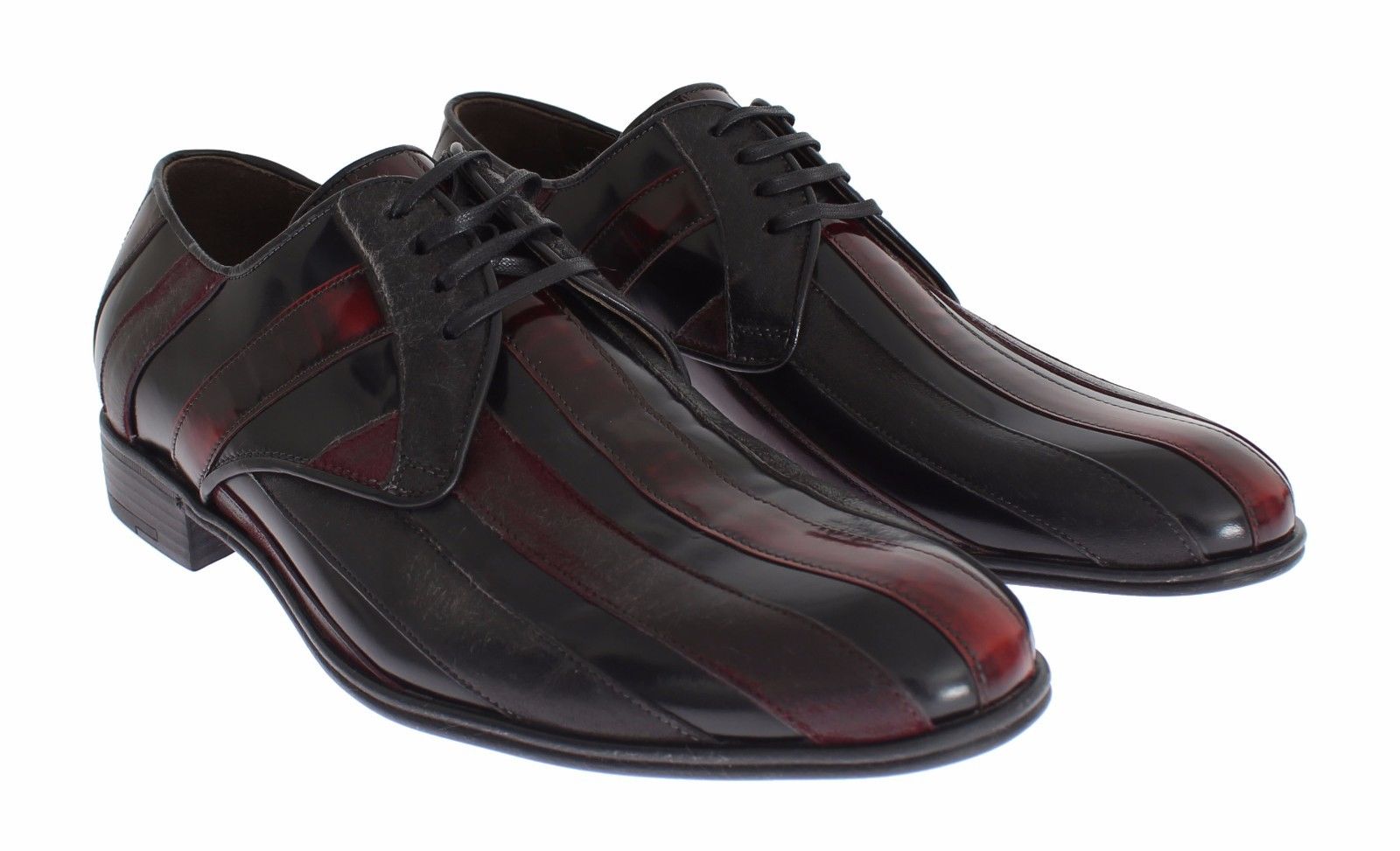 Dolce & Gabbana Dolce & Gabbana Black Bordeaux Leather Dress Formal Men's Shoes