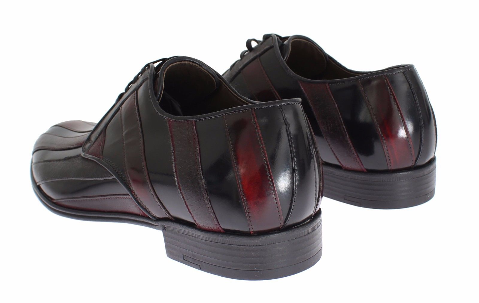 Dolce & Gabbana Dolce & Gabbana Black Bordeaux Leather Dress Formal Men's Shoes