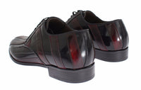 Dolce & Gabbana Dolce & Gabbana Black Bordeaux Leather Dress Formal Men's Shoes