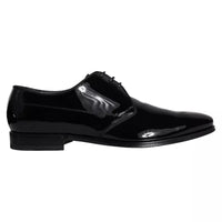 Dolce & Gabbana Dolce & Gabbana Black Calfskin Leather Derby Men Dress Men's Shoes