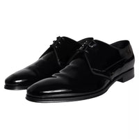 Dolce & Gabbana Dolce & Gabbana Black Calfskin Leather Derby Men Dress Men's Shoes