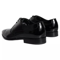 Dolce & Gabbana Dolce & Gabbana Black Calfskin Leather Derby Men Dress Men's Shoes