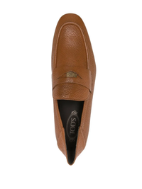Tods Grained Leather Penny Loafers