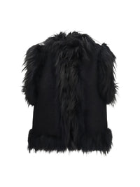 Fendi Women Wool And Fox Fur Gilet