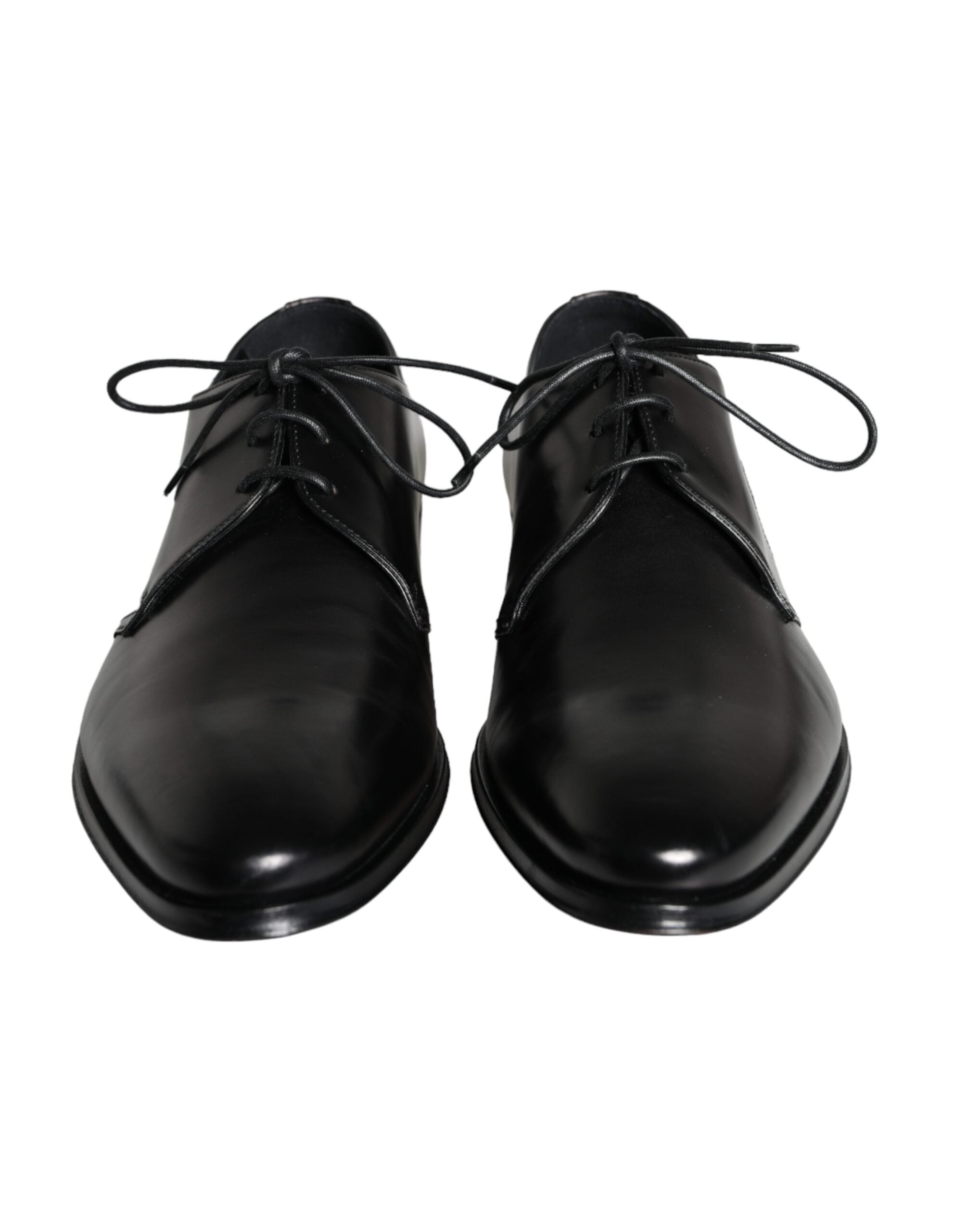Dolce & Gabbana Dolce & Gabbana Black Calfskin Leather Derby Men Dress Men's Shoes
