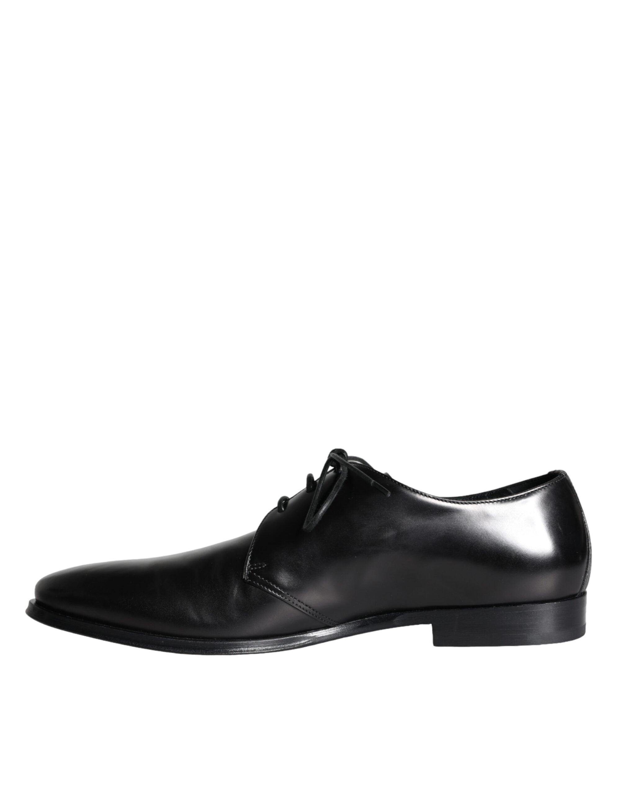 Dolce & Gabbana Dolce & Gabbana Black Calfskin Leather Derby Men Dress Men's Shoes