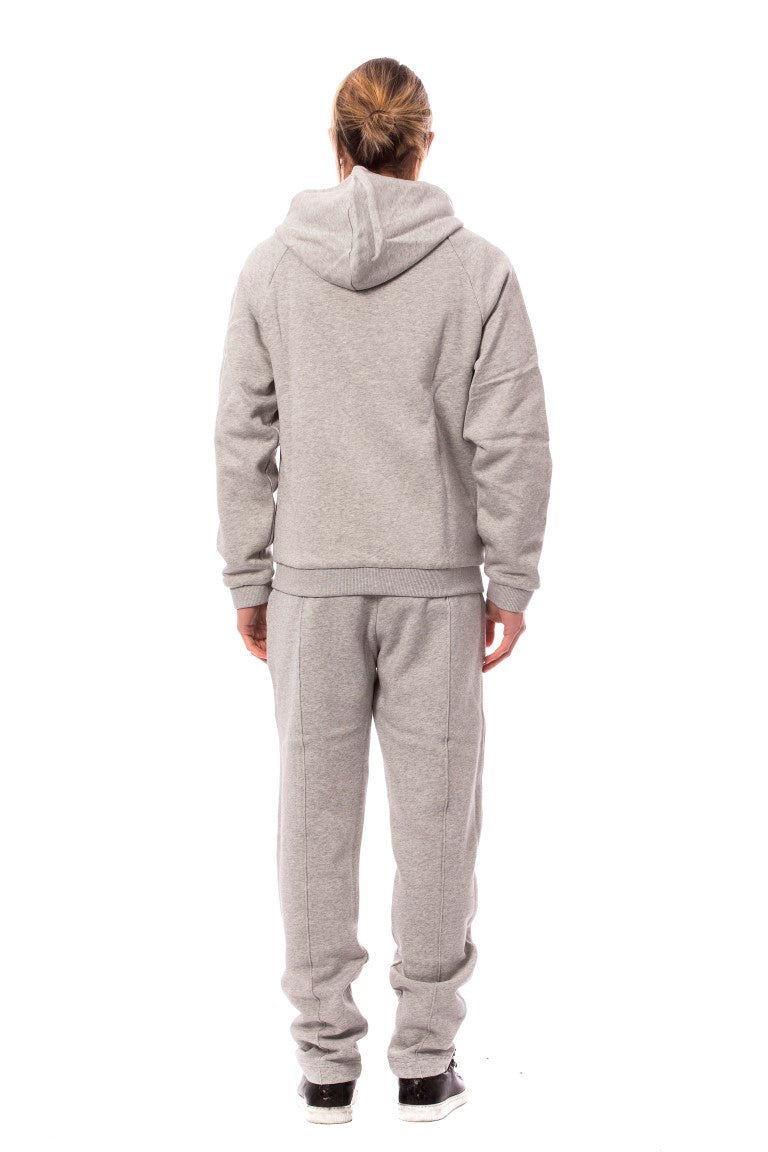 Billionaire Italian Couture Billionaire Italian Couture Gray Cotton Hooded Men's Sweatsuit