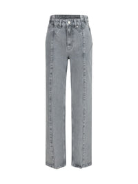 GANNI Ganni Women Rigid Denim Cuffed Jeans