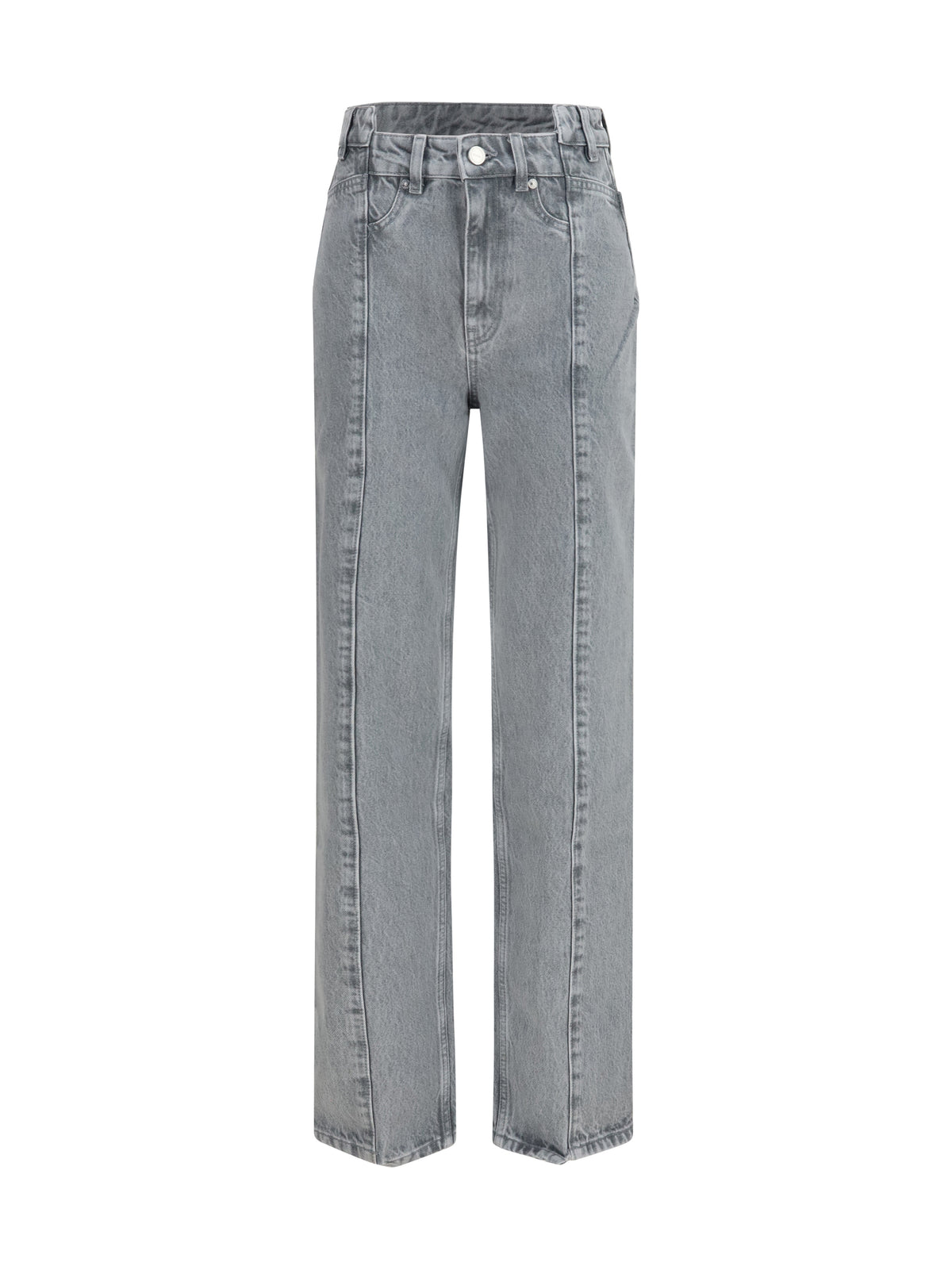 GANNI Ganni Women Rigid Denim Cuffed Jeans
