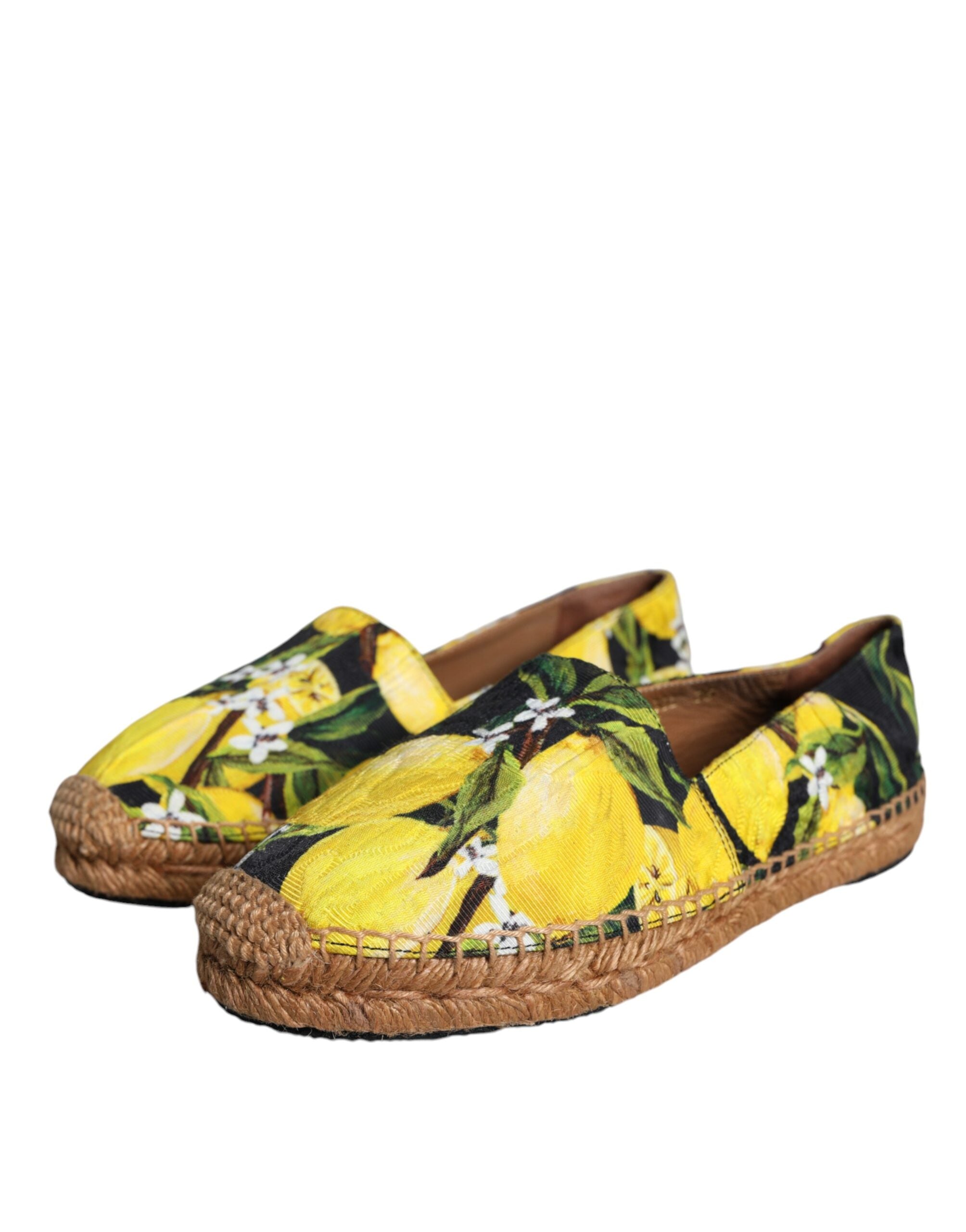 Dolce & Gabbana Dolce & Gabbana Multicolor Lemon Slip On Espadrilles Women's Shoes