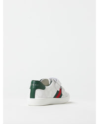 Gucci Tennis Sneaker Double Strap Casual Kids White