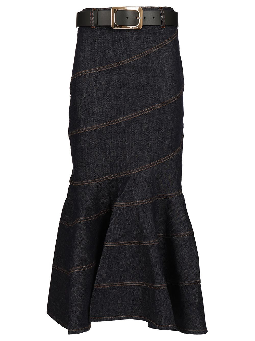Self-portrait Self-Portrait Women Midi Skirt With Belt