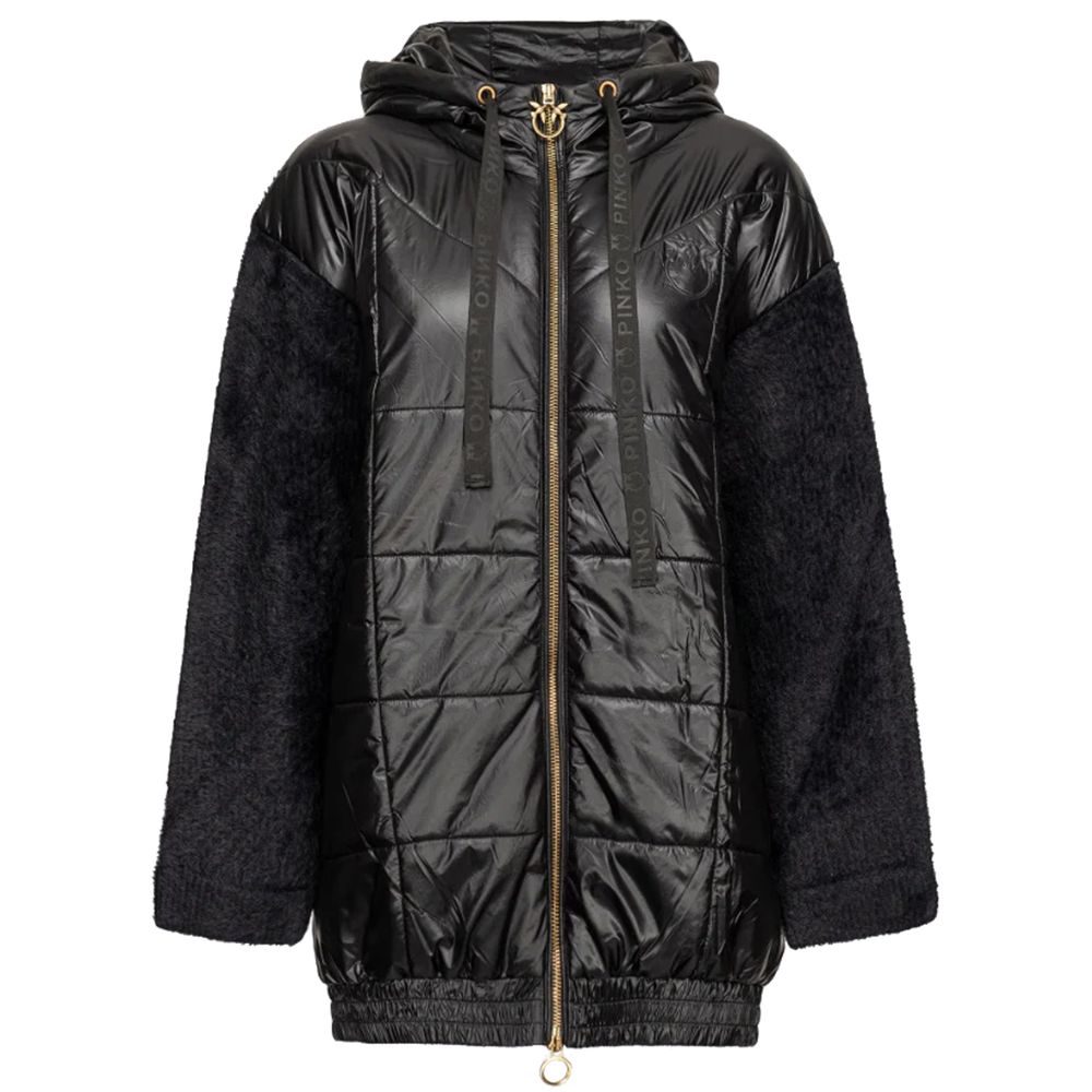PINKO PINKO Black Nylon Jackets & Women's Coat