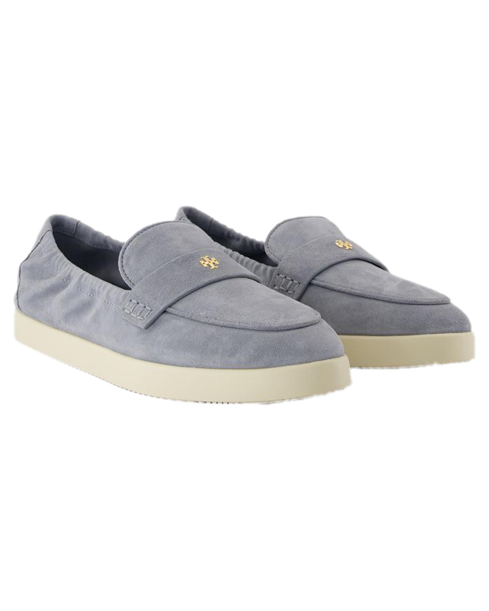 Tory Burch Suede Loafer Women Blue | Blue Flats